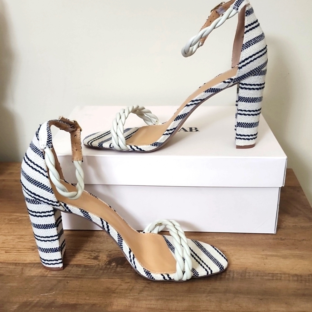 NEW Striped Dress Sandals